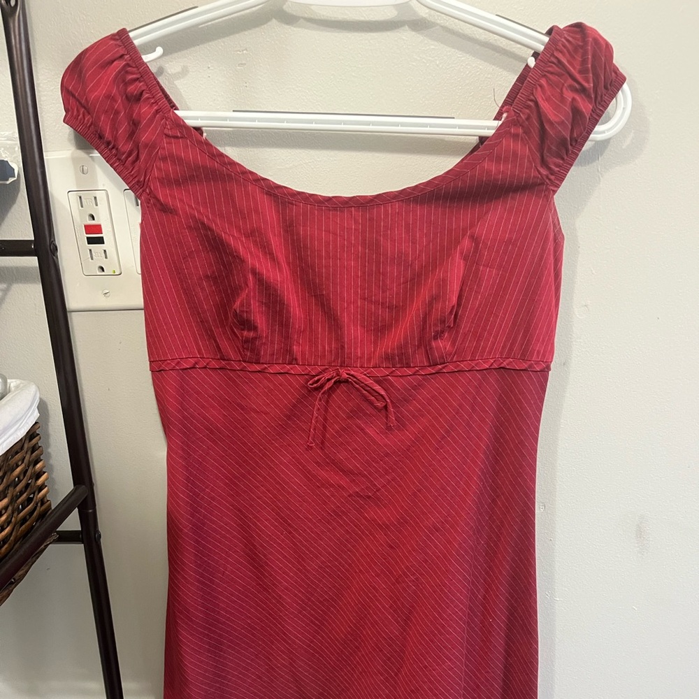 Off shoulder cotton dress